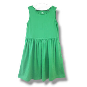 Primary Girls 10 Green Apple Recess Dress Sleeveless Sundress